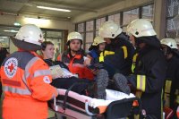Großübung im Bergmannsheil: Verletzte wurden von Statisten dargestellt - Bildnachweis: Karsten John