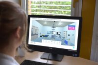 Mit der digitalen Simulation lernen Medizin-Studierende ihr Fachwissen realitätsnah anzuwenden und ihre Kompetenzen zu fördern. Bildnachweis: BG Universitätsklinikum Bergmannsheil