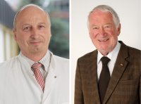 Prof. Dr. Harald Klein und Prof. Dr. Dr. h.c. Helmut Schatz - Bild: Bergmannsheil