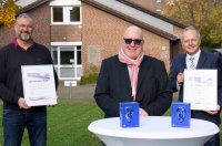 (v.l.) Bernd Altpeter, Prof. Dr. med. Dr. h.c. Diethelm Tschöpe, Prof. Dr. med. Stephan Martin (Foto: Tobias Martin).
