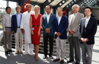 Viele Informationen über das HDZ NRW vermittelten Geschäftsführerin Dr. Karin Overlack und Prof. Dr. Jan Gummert ihren japanischen Gästen, die von Prof. Dr. Kazutomo Minami (Mitte) begleitet wurden (Foto Richard Hauser).