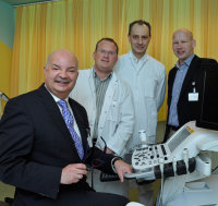 Die Spezialisten (v.l.):Prof. Dr. Deniz Kececioglu, Dr. K.T. Laser, Dr. Eugen Sandica und Dr. Johannes Steinhard