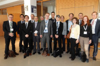 Herzspezialisten in Leipzig: (v.l.n.r.) Dr. Michiel Morshuis, Masatoshi Hata, Nobuyuki Furukawa, Jakub Sunavsky, Dr. Mohammad Armin Parsa, Prof. Dr. Hendrik Milting, PD Dr. Jochen Börgermann, Dr. Sven Helms, Dr. Buntaro Fujita, Stefanie Rost, Prof. Dr. med. Stephan Ensminger, Maria Wolf, PD Dr. med. Thomas Pühler, Laura Flöther, Prof. Dr. med. Jan Gummert (Foto: HDZ).