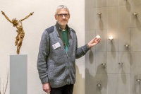 Diakon Jürgen Jeremia Lechelt im Raum der Stille